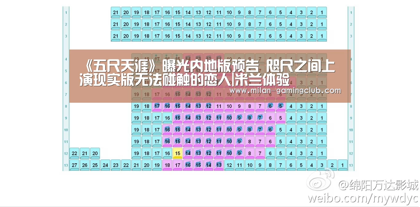 《五尺天涯》曝光内地版预告 咫尺之间上演现实版无法碰触的恋人|米兰体验(图1) 米兰游戏